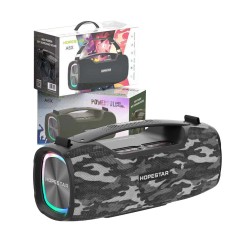 COLUNA PORTÁTIL BLUETOOTH HOPESTAR A6X COM LUZES COLORIDAS DE MÚSICA TWS/HANDS-FREE/U DISK/TF/AUX SUPORTE POWER BANK 55W CINZA COLUNA PORTÁTIL BLUETOOTH HOPESTAR A6X COM LUZES COLORIDAS DE MÚSICA TWS/HANDS-FREE/U DISK/TF/AUX SUPORTE POWER BANK 55W CINZA